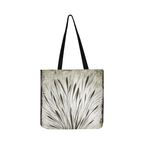 Simple, elegant ink, watercolor grass, brown hues Reusable Shopping Bag Model 1660 (Two sides)