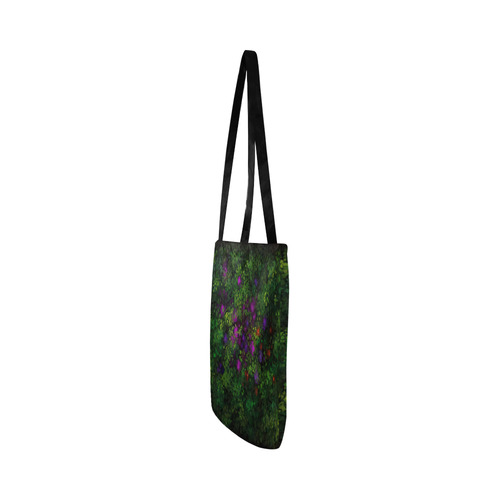 Wild Rose Garden, Oil painting. Red, purple, green Reusable Shopping Bag Model 1660 (Two sides)