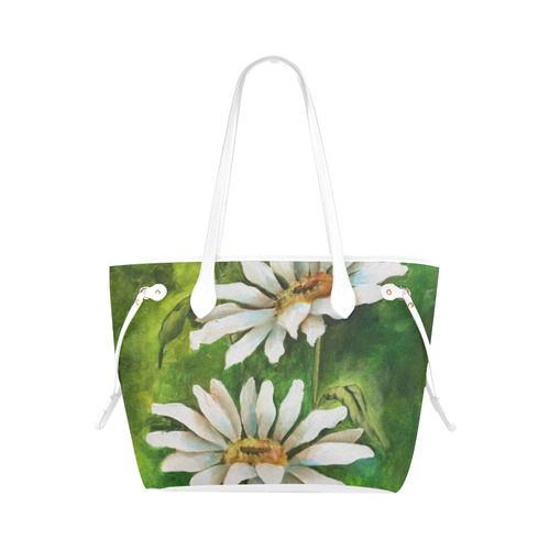 Daisy Bag Clover Canvas Tote Bag (Model 1661)