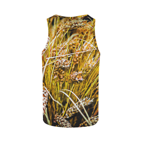 Grain Wheat wheatear Autumn Crop Thanksgiving All Over Print Tank Top for Men (Model T43)