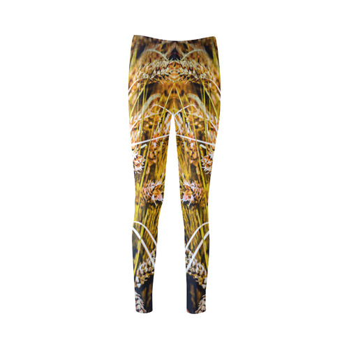 Grain Wheat wheatear Autumn Crop Thanksgiving Cassandra Women's Leggings (Model L01)