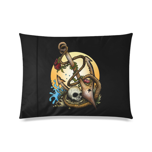 Anchored Custom Zippered Pillow Case 20"x26"(Twin Sides)