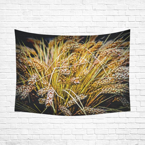 Grain Wheat wheatear Autumn Crop Thanksgiving Cotton Linen Wall Tapestry 80"x 60"