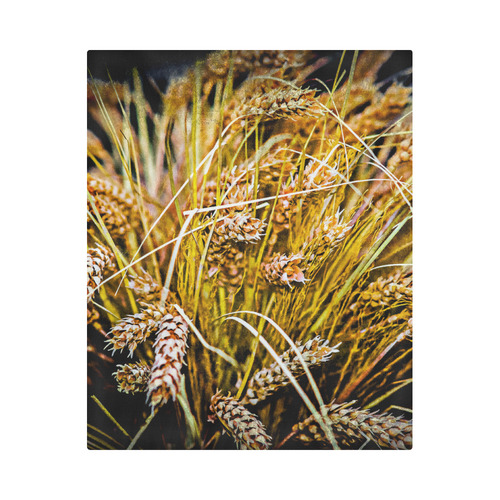 Grain Wheat wheatear Autumn Harvest Thanksgiving Duvet Cover 86"x70" ( All-over-print)