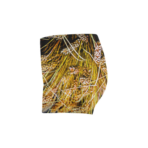 Grain Wheat wheatear Autumn Crop Thanksgiving Briseis Skinny Shorts (Model L04)