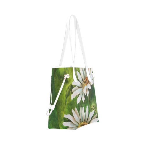 Daisy Bag Clover Canvas Tote Bag (Model 1661)