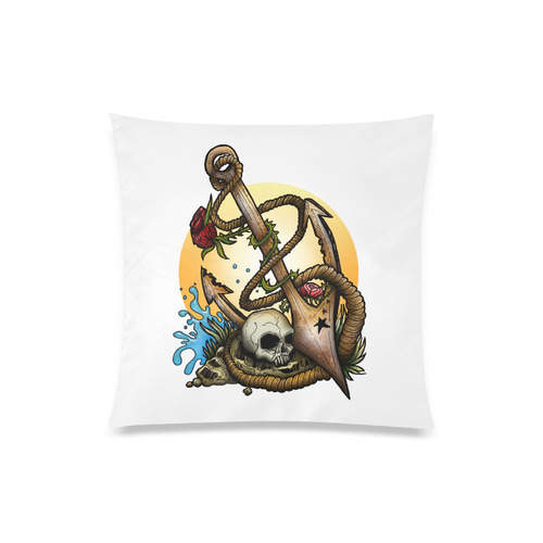 Anchored Custom Zippered Pillow Case 20"x20"(One Side)