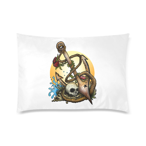 Anchored Custom Zippered Pillow Case 20"x30" (one side)