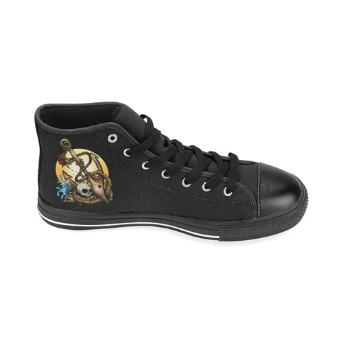 Anchored High Top Canvas Women's Shoes/Large Size (Model 017)