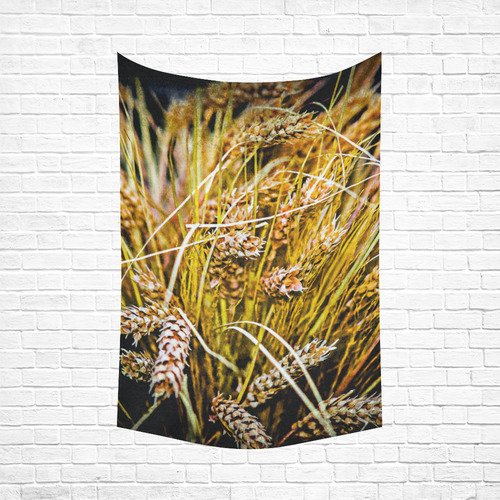 Grain Wheat wheatear Autumn Harvest Thanksgiving Cotton Linen Wall Tapestry 60"x 90"