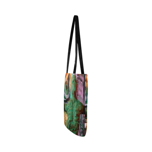 Green Orange Pink Nightmare Glitch photomanip Reusable Shopping Bag Model 1660 (Two sides)