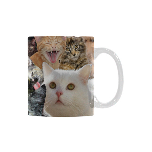 Crazy Kitten Show White Mug(11OZ)