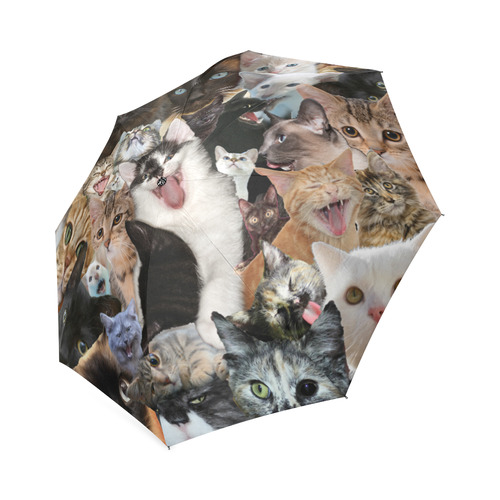 Crazy Kitten Show Foldable Umbrella (Model U01)