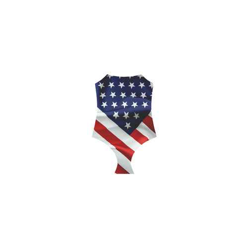 America Flag Banner Patriot Stars Stripes Freedom Strap Swimsuit ( Model S05)