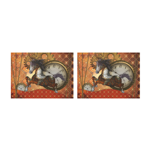 Steampunk, awesome steampunk horse Placemat 14’’ x 19’’ (Set of 2)