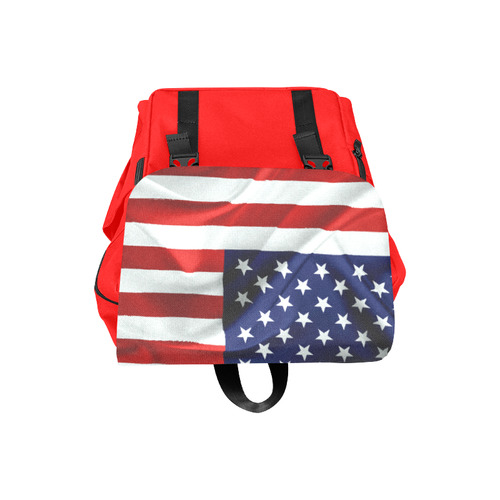 America Flag Banner Patriot Stars Stripes Freedom Casual Shoulders Backpack (Model 1623)