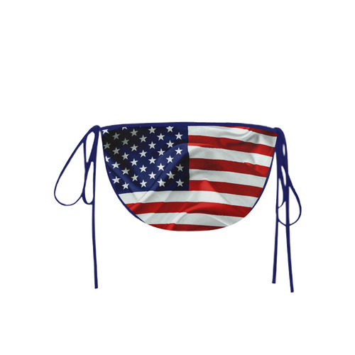 America Flag Banner Patriot Stars Stripes Freedom Custom Bikini Swimsuit Bottom