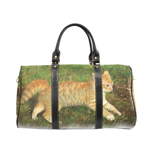 Funny Kitten New Waterproof Travel Bag/Large (Model 1639)