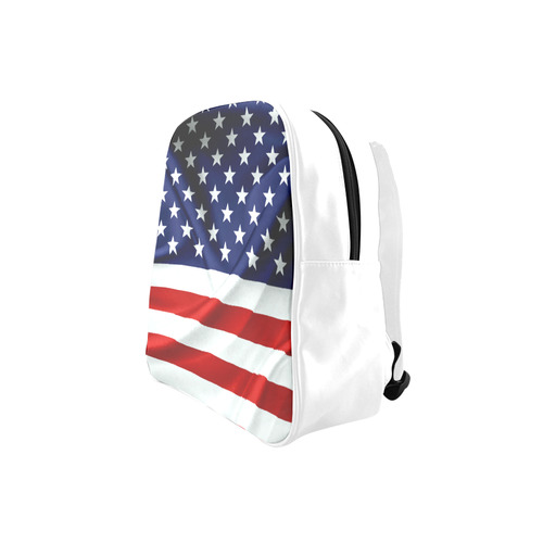 America Flag Banner Patriot Stars Stripes Freedom School Backpack (Model 1601)(Small)