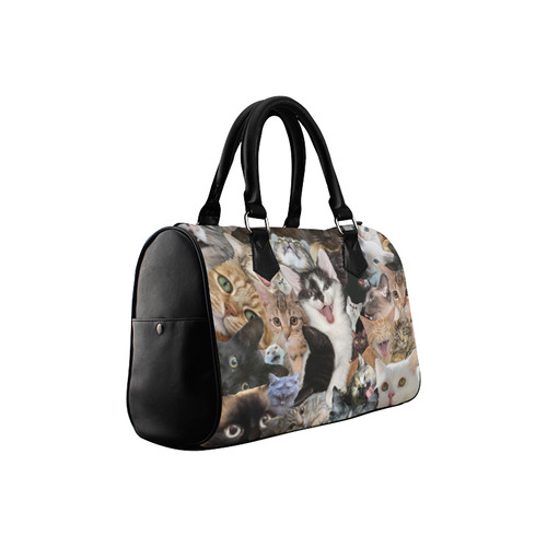 Crazy Kitten Show Boston Handbag (Model 1621)