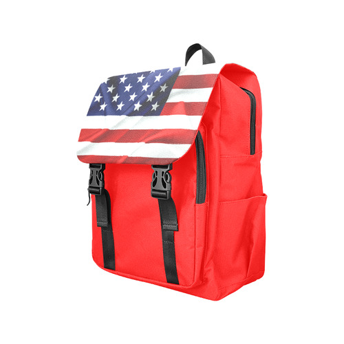 America Flag Banner Patriot Stars Stripes Freedom Casual Shoulders Backpack (Model 1623)