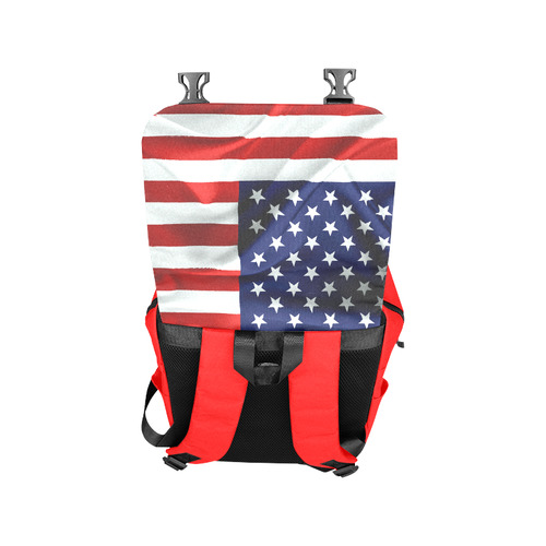 America Flag Banner Patriot Stars Stripes Freedom Casual Shoulders Backpack (Model 1623)