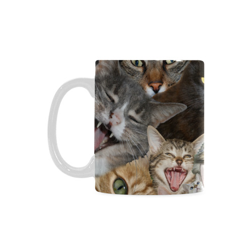 Crazy Kitten Show White Mug(11OZ)