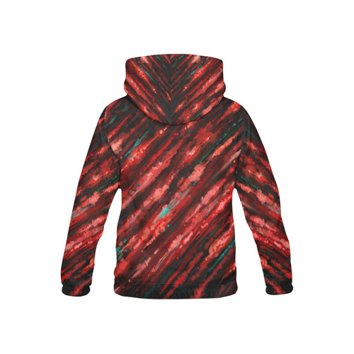 Bloody horror motion, oil abstract painting All Over Print Hoodie for Kid (USA Size) (Model H13)