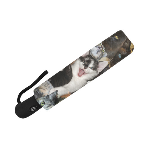 Crazy Kitten Show Auto-Foldable Umbrella (Model U04)