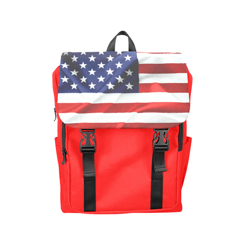 America Flag Banner Patriot Stars Stripes Freedom Casual Shoulders Backpack (Model 1623)