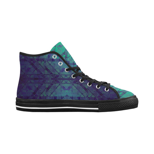 Sci-Fi Dream Blue Geometric design Vancouver H Men's Canvas Shoes (1013-1)