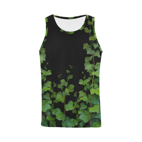 Vines, climbing plant watercolor All Over Print Tank Top for Men (Model T43)