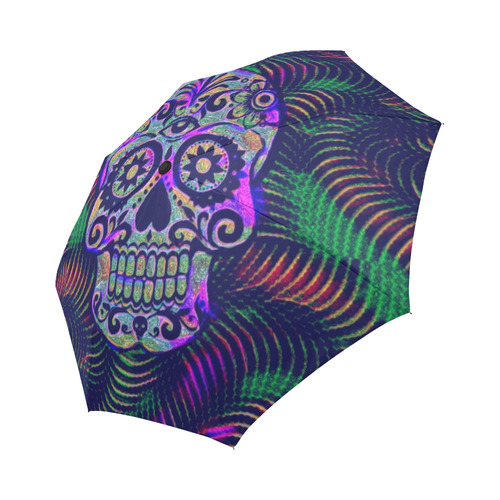 glamorous Skull D by JamColors Auto-Foldable Umbrella (Model U04)