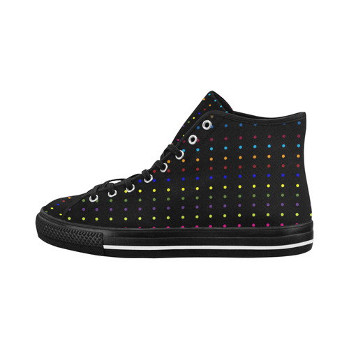 Dots & Colors Modern, Colorful pattern design Vancouver H Men's Canvas Shoes (1013-1)