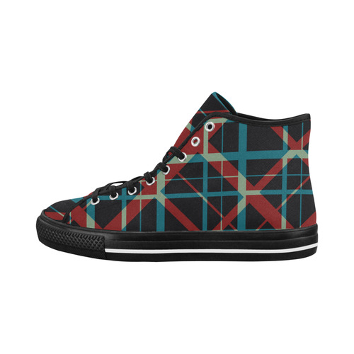 Plaid I Hipster style plaid pattern Vancouver H Men's Canvas Shoes (1013-1)