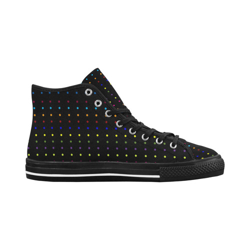 Dots & Colors Modern, Colorful pattern design Vancouver H Men's Canvas Shoes (1013-1)