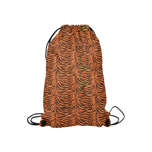 Halloween Zebra Pattern Small Drawstring Bag Model 1604 (Twin Sides) 11"(W) * 17.7"(H)