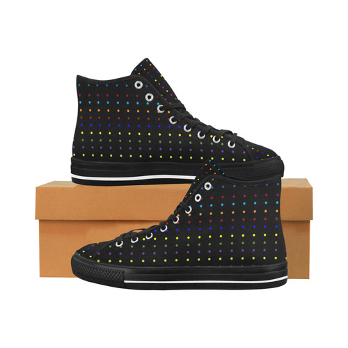 Dots & Colors Modern, Colorful pattern design Vancouver H Men's Canvas Shoes (1013-1)