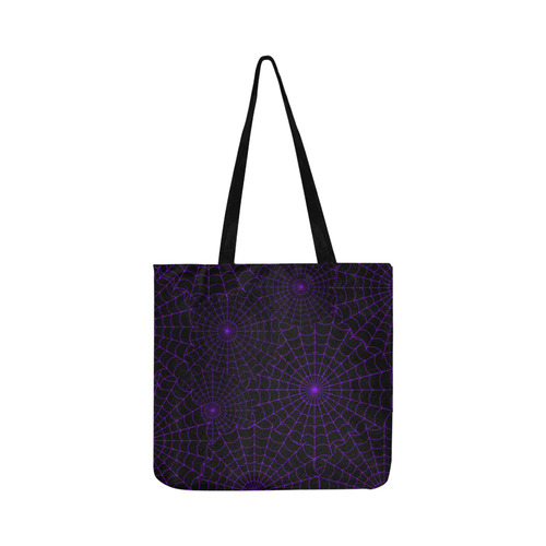 Halloween Spiderwebs - Purple Reusable Shopping Bag Model 1660 (Two sides)