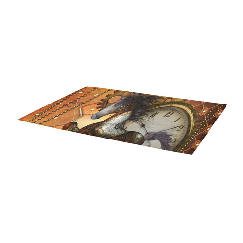 Steampunk, awesome steampunk horse Area Rug 9'6''x3'3''