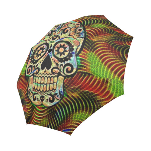 glamorous Skull B by JamColors Auto-Foldable Umbrella (Model U04)