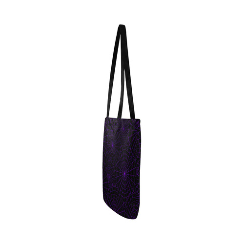 Halloween Spiderwebs - Purple Reusable Shopping Bag Model 1660 (Two sides)