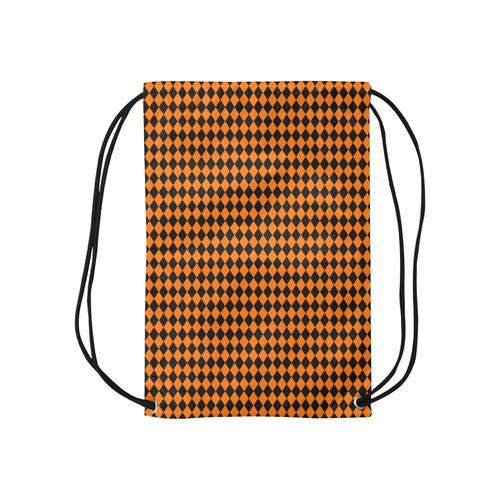 Halloween Diamond Pattern Small Drawstring Bag Model 1604 (Twin Sides) 11"(W) * 17.7"(H)