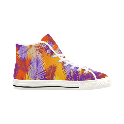 Tropical Summer Pop Art Hipster Vancouver H Men's Canvas Shoes (1013-1)