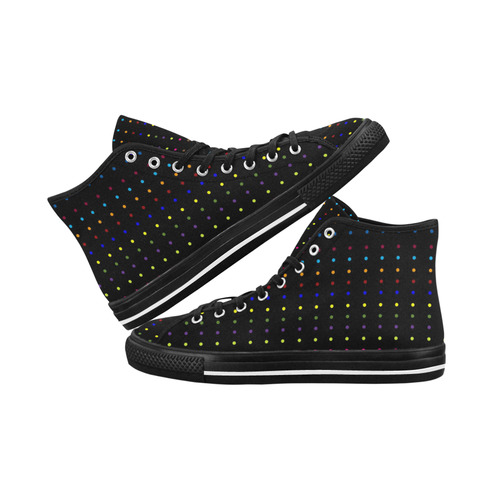 Dots & Colors Modern, Colorful pattern design Vancouver H Men's Canvas Shoes (1013-1)