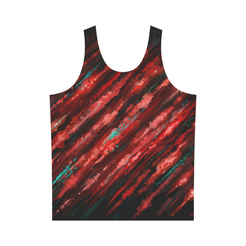 Bloody horror motion, oil abstract painting All Over Print Tank Top for Men (Model T43)