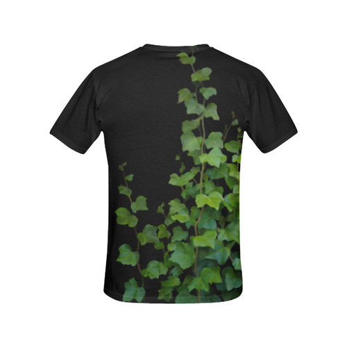 Vines, climbing plant watercolor All Over Print T-Shirt for Women (USA Size) (Model T40)