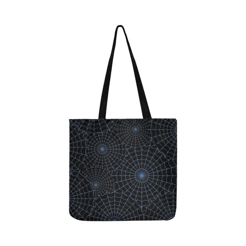 Halloween Spiderwebs - Blue Reusable Shopping Bag Model 1660 (Two sides)