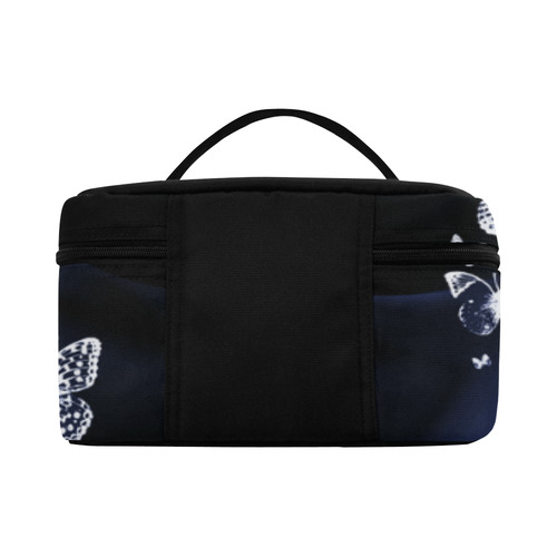 Blue Butterfly Swirl Lunch Bag/Large (Model 1658)