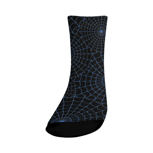 Halloween Spiderwebs - Blue Crew Socks